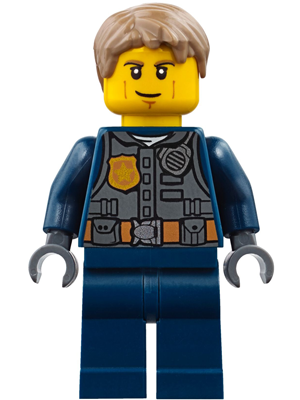 Lego Police City Chase McCain Dark Blue Uniform cty0780