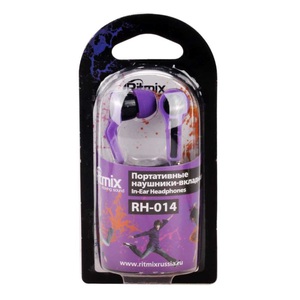 Наушники Ritmix RH-014 фиолетовый