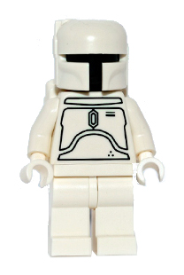 Lego Star Wars Boba Fett White sw0275 N