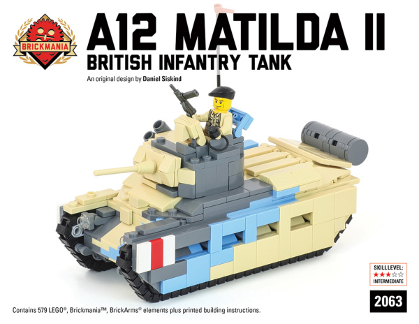Конструктор Lego Brickmania A12 Matilda II - британский пехотный танк